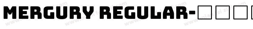 Mergury Regular字体转换